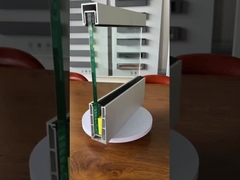 Aluminum glass fence with handrails