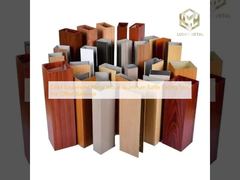 OEM Suspended Metal Wood Aluminum Baffle Ceiling Tiles For Office Buildings