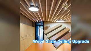 Wood Grain Aluminum Ceiling Tiles